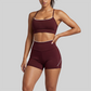 Wholesale Women Color-Block Y-Shape Back Bare-Feel Tank Top & Shorts Set (Pre-sale)