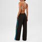 Wholesale Contrasting bra with removable pads+High-waisted pants set (Pre-sale)