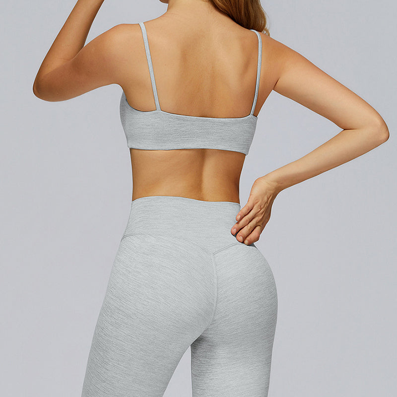 Spaghetti strap sports bra