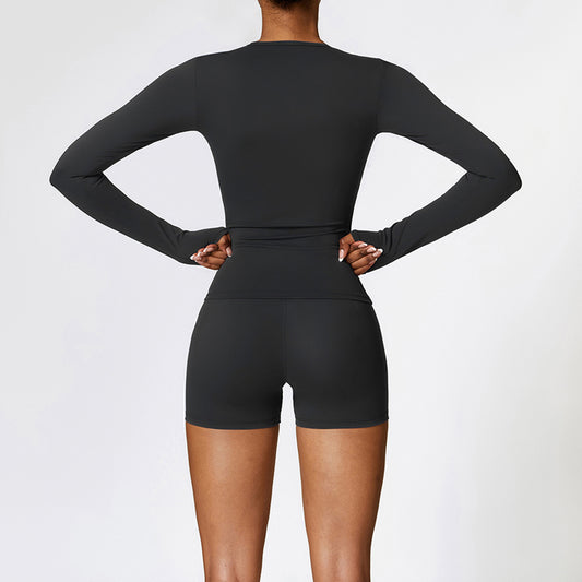 Wholesale Brush long sleeve sports top | Wonderxfans bulk activewear