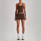 Wholesale Naked-Feel Racerback Sports Bra & High-Waist Biker Shorts Set – Sculpting Yoga 2-Piece