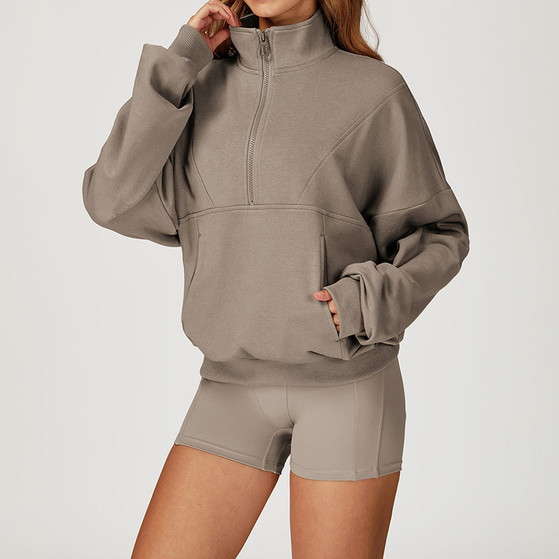 Windproof Thermal SWEATSHIRT–Lightweight Warmth for Outdoor Runs