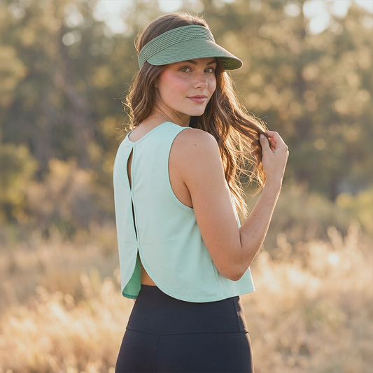 Wholesale Women's Open-Back Yoga Vest – Loose Breathable Gym Running Tank Top