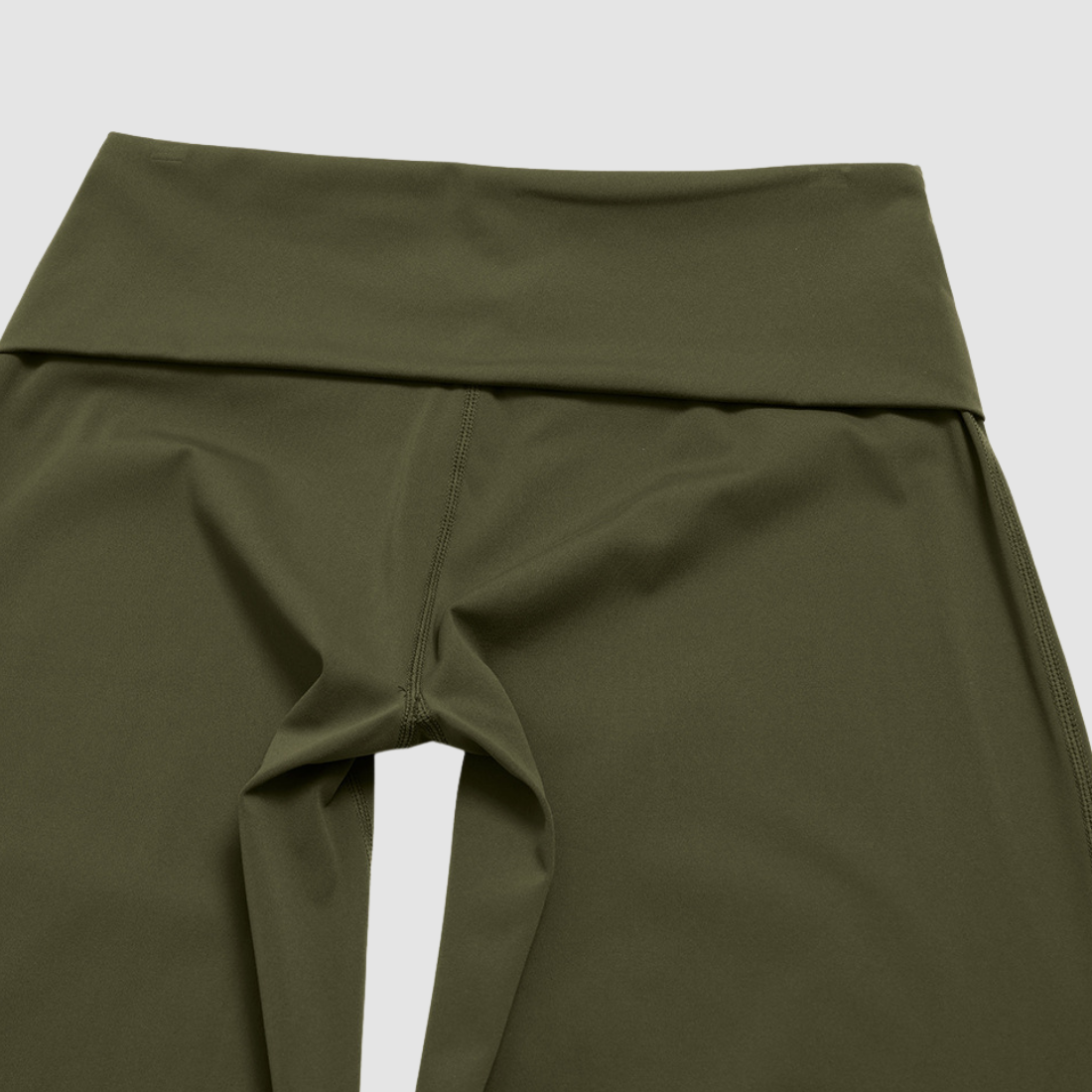 Wholesale Women's Brushed Yoga Set: Long-Sleeve Crop Top & Foldover Wide-Leg Pants