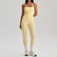 Women's Activewear Padded Sleeveless Top & Straight-Leg Pants Yoga Set
