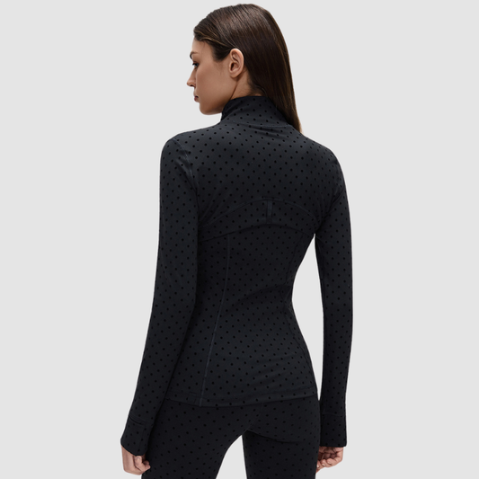 Wholesale Polka Dot Gold Zipper Stand | Wonderxfans bulk activewear