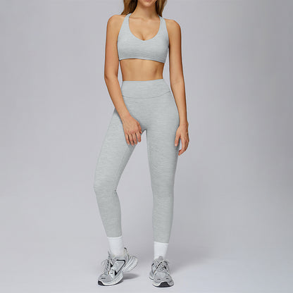 SPORTS BRA + HIGH WAIST LEGGINGS 2-PIECE SET