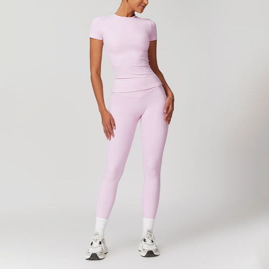 Wholesale Skinny Short Sleeve Yoga Top | Wonderxfans bulk activewear
