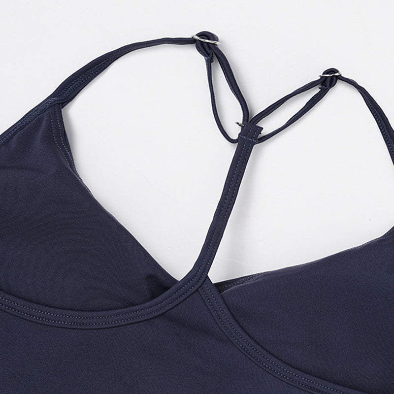 Thin Straps Bra + Butt-Lifting Shorts 2-Piece Set