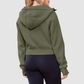 Wholesale Cropped Zip Up Hoodie
