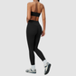 Wholesale Women's Color-Block Sports Bra & Leggings Two-Piece Set