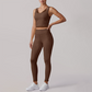 Wholesale Women's fake two-piece tank top & High-Waist Leggings Set - Naked Feel Yoga Gym Activewear