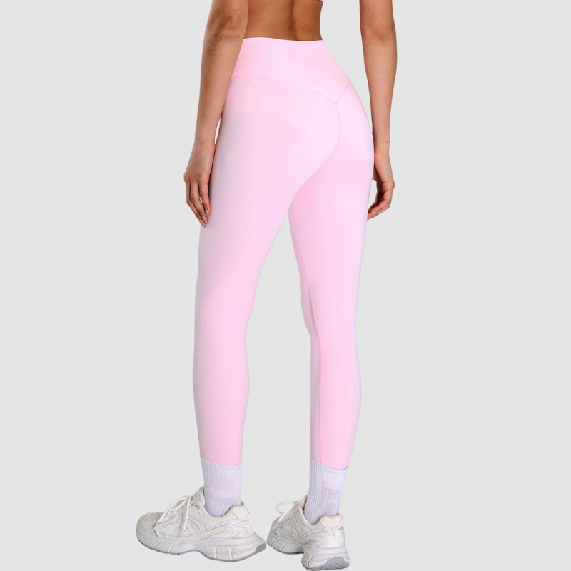 Wholesale solid color slim-fit stretchy leggings