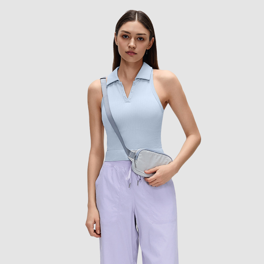 Wholesale collar sports Vest with chest cushion