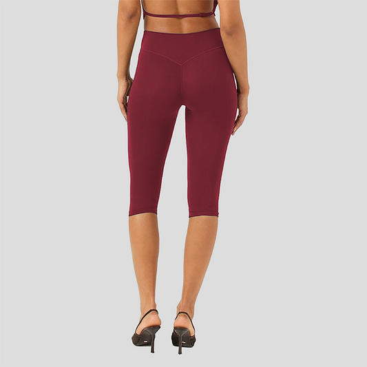 Wholesale High-Waist Color-Block Racerback Sports Bra & Biker Shorts Set – Sculpting Yoga 2-Piece