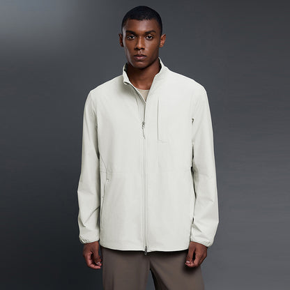 Breathable windproof men's clip-on collar jacket