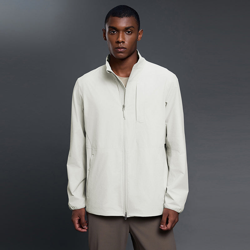 Breathable windproof men's clip-on collar jacket