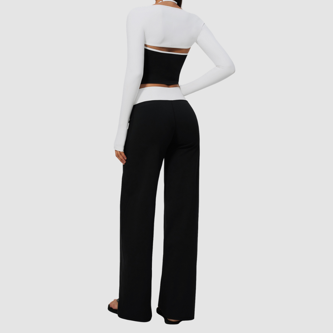 Wholesale Women’s 3-Piece Halter Yoga Set – Tank, Long Pants & Shrug