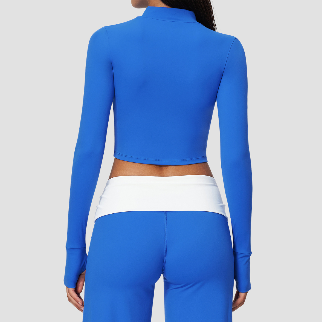 Wholesale Women’s Cropped Stand-Collar Pilates Jacket