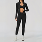 Wholesale Women's Three-Piece Activewear Set – Bra, Jogger Pants & Jacket