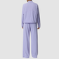 Wholesale Women’s Waffle Knit Active Set – Stand-Collar Long Sleeve & Pants