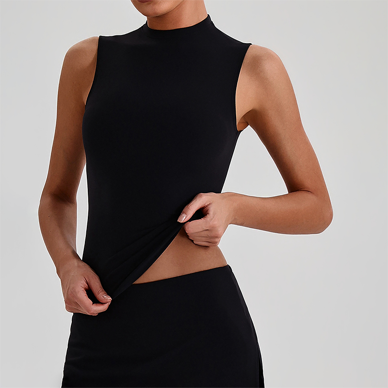 Wholesale Women's Naked Feel Yoga Tank Top – Breathable High-Stretch Sleeveless 4165
