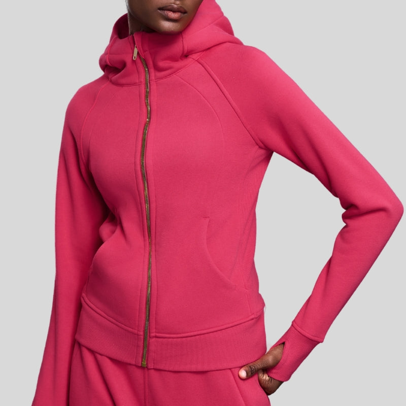 Hooded Zip-Up Fleece Jacket