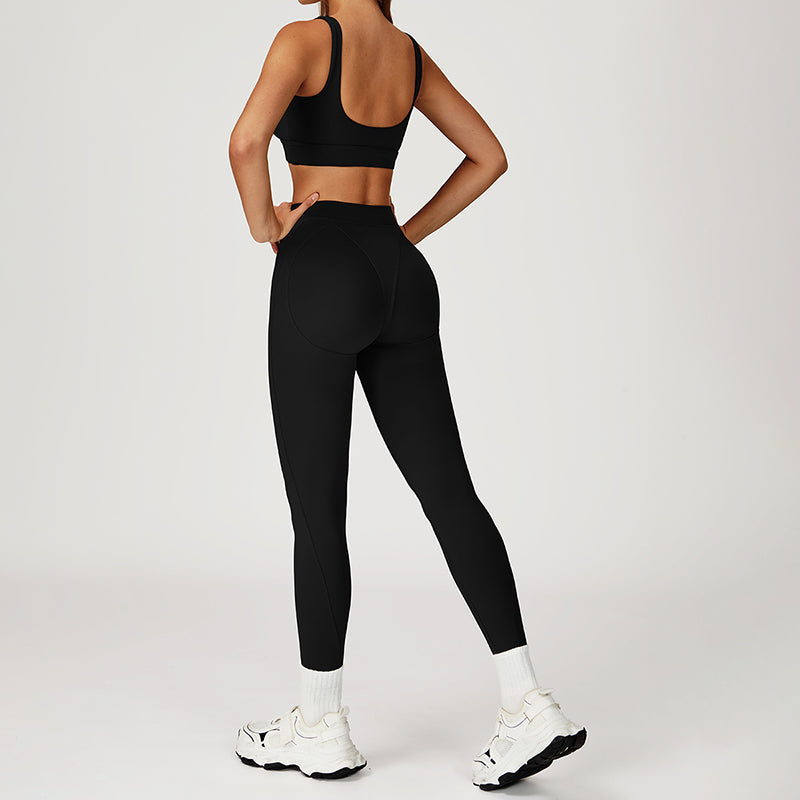 SPORTS BRA + HIGH WAIST LEGGINGS 2-PIECE SET