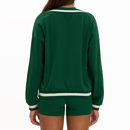 Wholesale Loose V-Neck Sweatshirt | Wonderxfans bulk activewear
