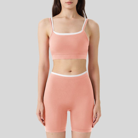Wholesale Fake two-piece contrasting color sports | Wonderxfans bulk activewear
