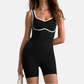 Women's V-neck seamless U-shaped back outdoor yoga jumpsuit