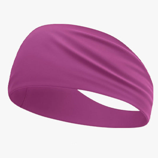 Cooling wide elastic sweat-absorbent sports headband