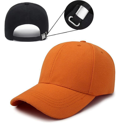 Adjustable solid color light plate baseball cap peaked cap