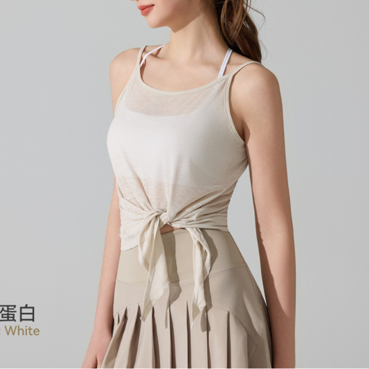 Wholesale sweat-wicking and breathable Pilates Yoga Cover-up Sleeveless Sports Tank Top