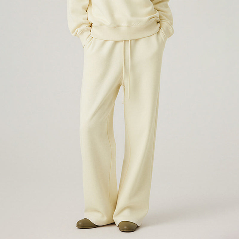 High waist wide-leg trousers