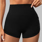 Side-pleated sport shorts