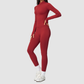 Wholesale Women's Stand-Collar Cardigan & High-Waist Leggings Yoga Set