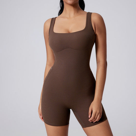 Quick drying thread shorts sports jumpsuit