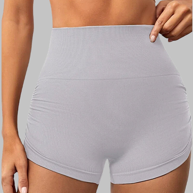 Side-pleated sport shorts