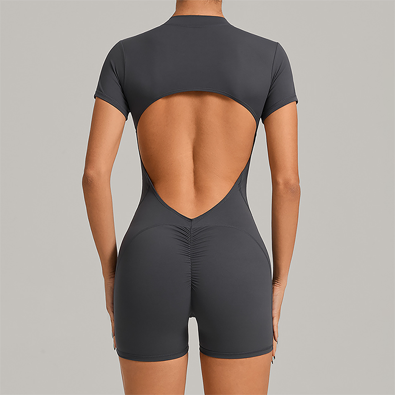 Wholesale Hip-High Halter-Neck Backless Bodysuit