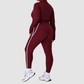 Wholesale large size contrasting color women's activewear set
