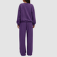 Wholesale loose round neck sweatshirt + loose sweatpants