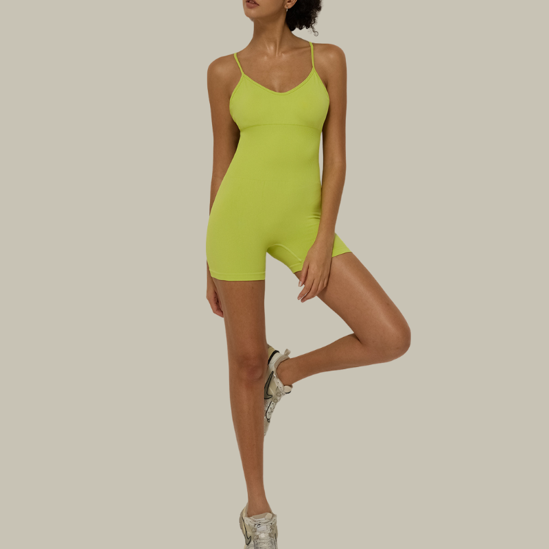 Women’s padded crossover strap bodysuit