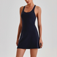 Wholesale Naked-Feel Anti-Exposure Sports Tennis Dress with Built-In Bra – Quick-Dry Active Dress