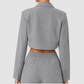 Wholesale Women's Activewear Cropped Striped Spring-Fall Sports Jacket