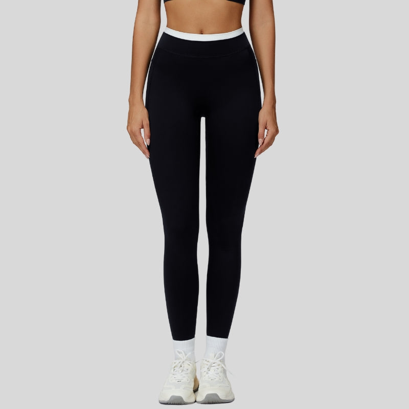 Contrast-colored sport leggings
