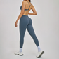 Wholesale Hanging neck bra+tight yoga legging 2-piece set