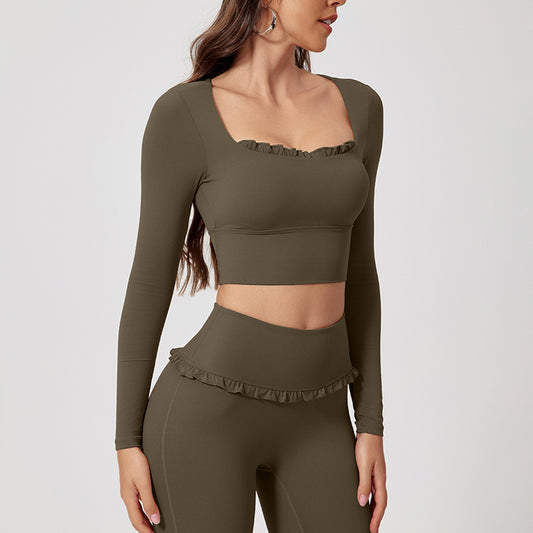 Wholesale Square Neck Long Sleeves + | Wonderxfans bulk activewear