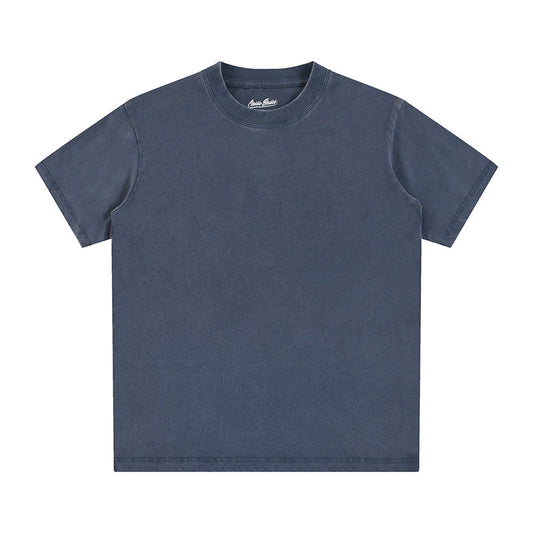 Vintage Fitness Round neck Short Sleeved T-shirts