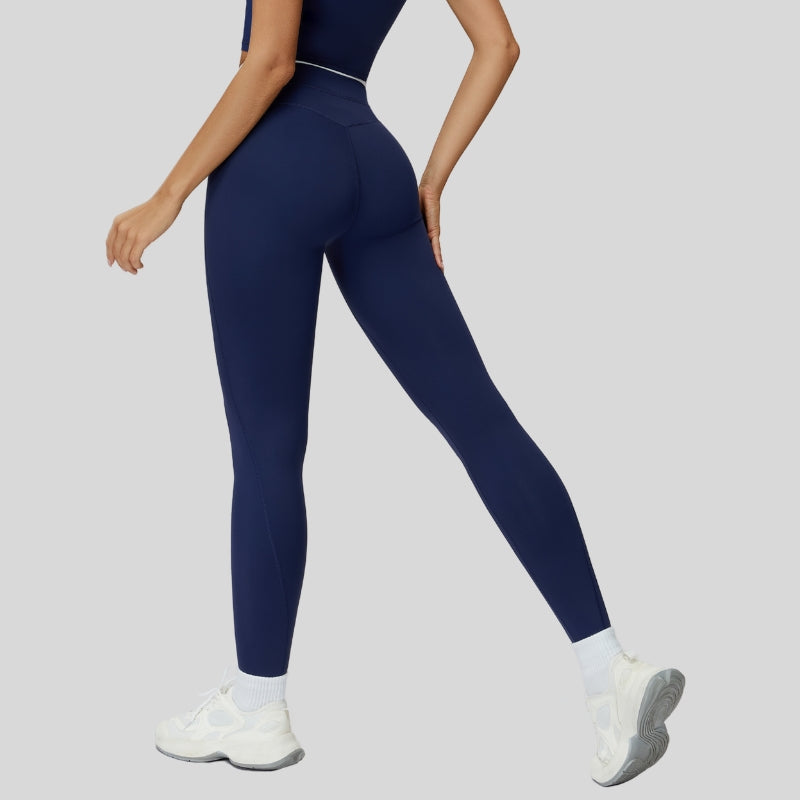 Contrast-colored sport leggings